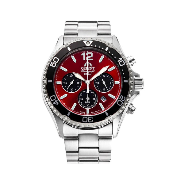 Orient Mako Solar Powered RA-TX0207R10B Mens Watch Chronograph - Orient Mako Solar Powered RA-TX0207R10B Mens Watch Chronograph