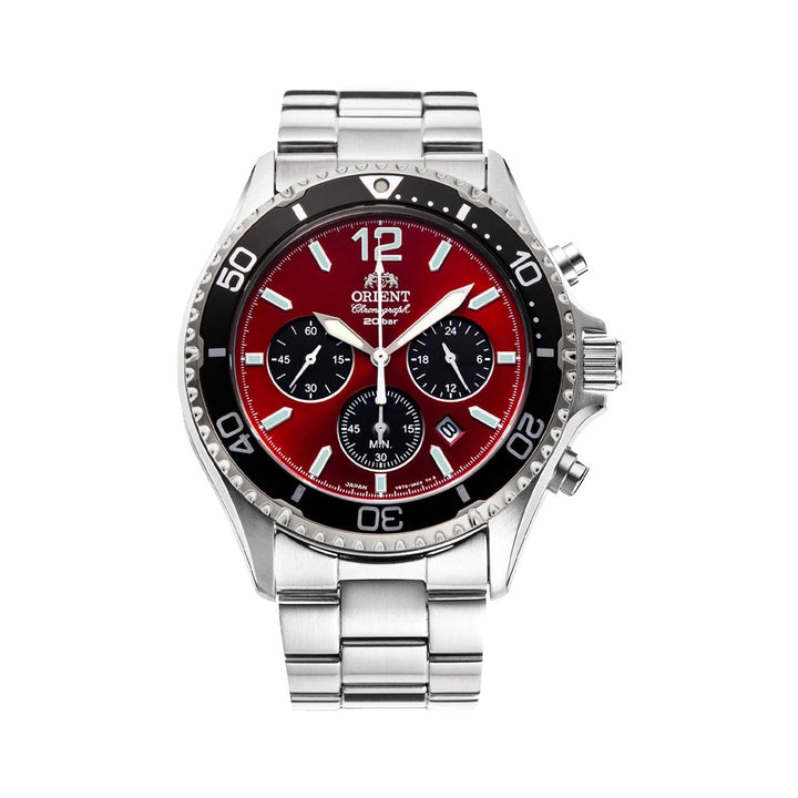 Orient Mako Solar Powered RA-TX0207R10B Mens Watch Chronograph - Orient Mako Solar Powered RA-TX0207R10B Mens Watch Chronograph